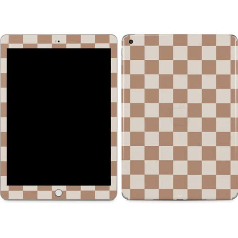 Neutral Checkered Apple iPad Skin