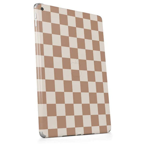 Neutral Checkered Apple iPad Skin
