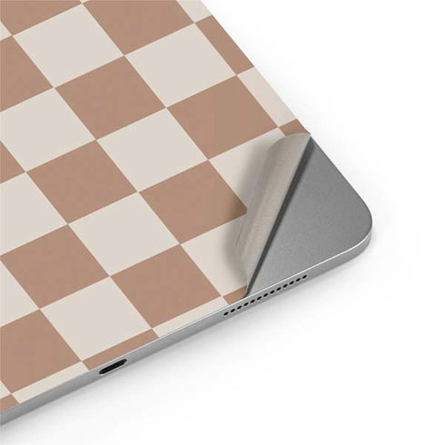 Neutral Checkered Apple iPad Air Skin