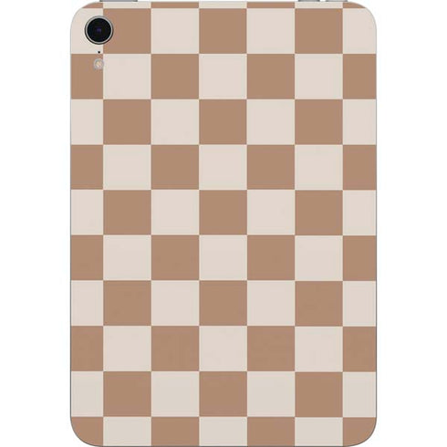 Neutral Checkered Apple iPad Mini Skin
