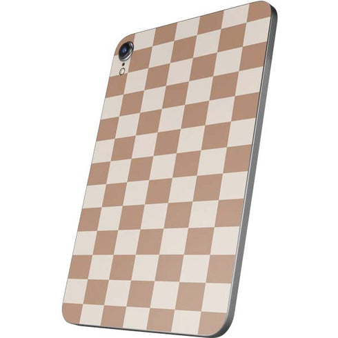 Neutral Checkered Apple iPad Mini Skin