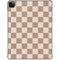 Neutral Checkered iPad Pro 11in (2024) Clear Case