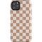 Neutral Checkered iPhone Cases