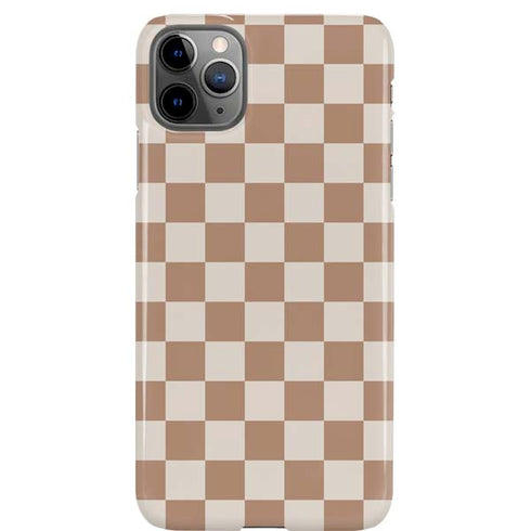 Neutral Checkered iPhone Cases