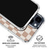 Neutral Checkered iPhone 15 Clear Case