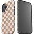 Neutral Checkered iPhone 16 Impact Case