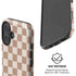 Neutral Checkered iPhone 16 Magsafe Impact Case