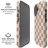 Neutral Checkered iPhone 16 Magsafe Impact Case