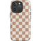 Neutral Checkered iPhone 16 Pro Magsafe Impact Case