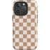 Neutral Checkered iPhone 16 Pro Magsafe Impact Case