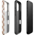 Neutral Checkered iPhone 16 Pro Max Impact Case
