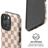 Neutral Checkered iPhone 16 Pro Max Magsafe Impact Case