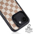 Neutral Checkered iPhone 16e Kickstand Case