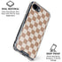 Neutral Checkered iPhone 16e Clear Case