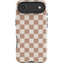 Neutral Checkered iPhone 17 Air Impact Case