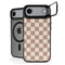 Neutral Checkered iPhone 17 Air Kickstand Case