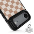 Neutral Checkered iPhone 17 Air Kickstand Case