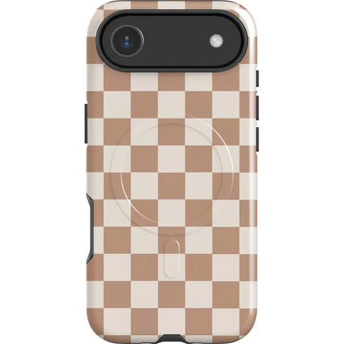 Neutral Checkered iPhone 17 Air Magsafe Impact Case