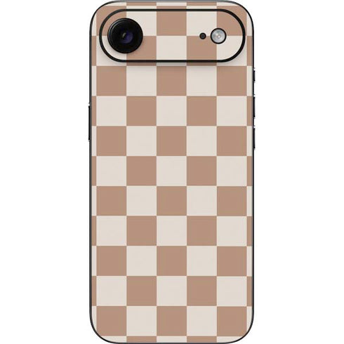 Neutral Checkered iPhone 17 Air Skin
