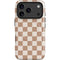 Neutral Checkered iPhone 17 Pro Magsafe Impact Case