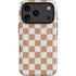 Neutral Checkered iPhone 17 Pro Magsafe Impact Case