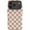 Neutral Checkered iPhone 17 Pro Max Impact Case