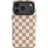 Neutral Checkered iPhone 17 Pro Max Impact Case