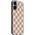 Neutral Checkered iPhone 17 Skin
