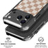 Neutral Checkered iPhone 18 Pro Clear Case