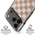 Neutral Checkered iPhone 18 Pro Clear Case