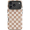 Neutral Checkered iPhone 18 Pro Max Impact Case
