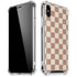 Neutral Checkered iPhone X/XS Clear Case