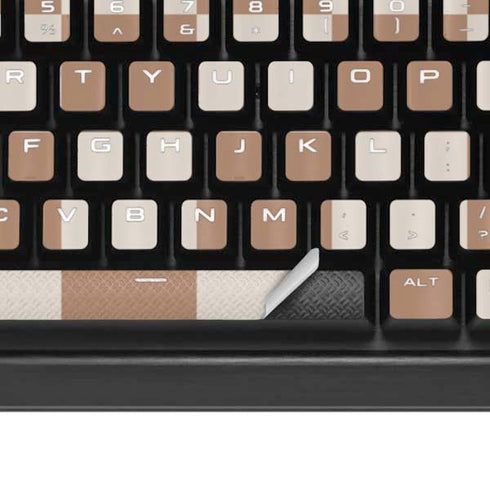 Neutral Checkered K95 RGB PLATINUM Mechanical Gaming Keyboard Skin