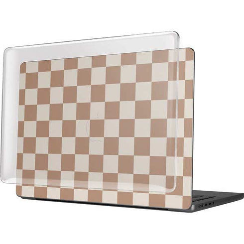 Neutral Checkered MacBook Pro 14in (2021-24) Case plus Skin