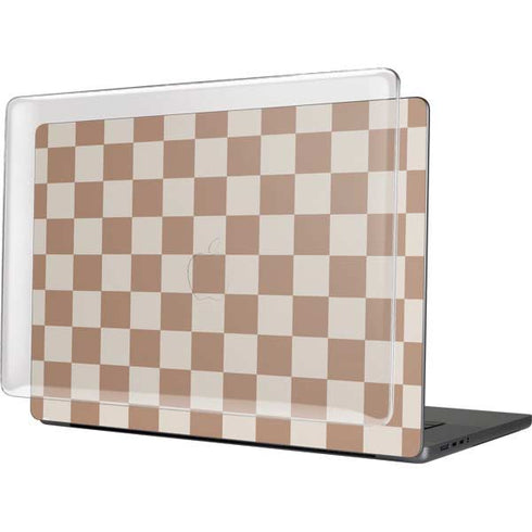 Neutral Checkered MacBook Cases