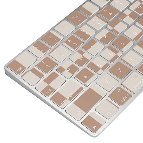 Neutral Checkered Magic Keyboard Skin