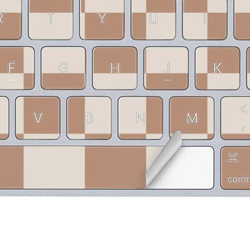 Neutral Checkered Magic Keyboard Skin