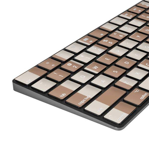 Neutral Checkered Magic Keyboard with Numeric Keypad Skin