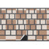 Neutral Checkered Magic Keyboard with Numeric Keypad Skin