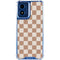 Neutral Checkered Moto G Play 4G (2024) Clear Case