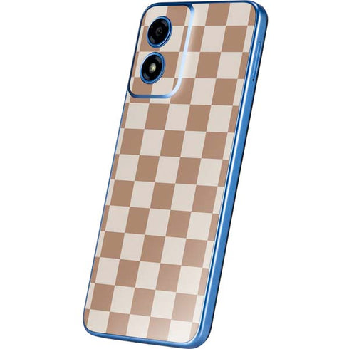 Neutral Checkered Moto G Play 4G (2024) Skin