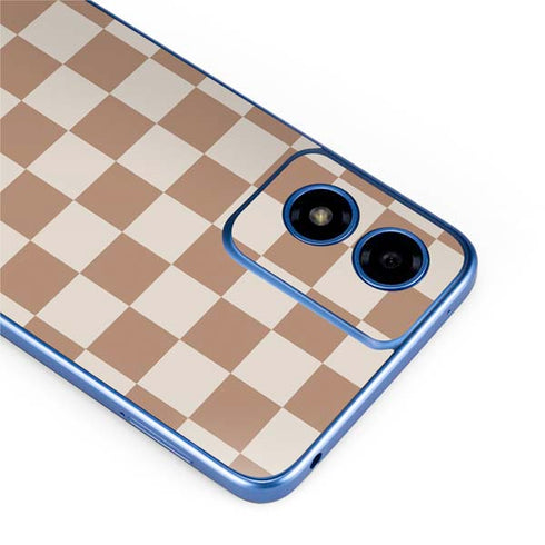 Neutral Checkered Moto G Play 4G (2024) Skin