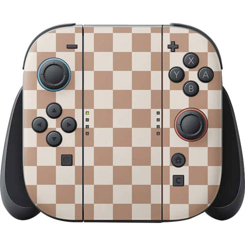Neutral Checkered Nintendo Skins