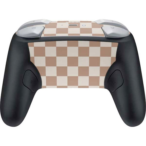 Neutral Checkered Nintendo Switch 2 (2025) Pro Controller Skin