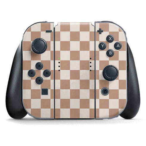 Neutral Checkered Nintendo Skins