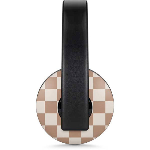 Neutral Checkered PlayStation 4 Gold Wireless Headset Skin