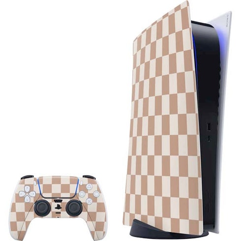 Neutral Checkered PlayStation PS5 Skins