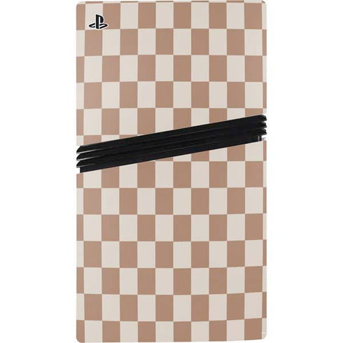 Neutral Checkered PS5 Pro Bundle Skin