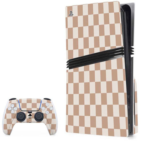 Neutral Checkered PlayStation PS5 Skins
