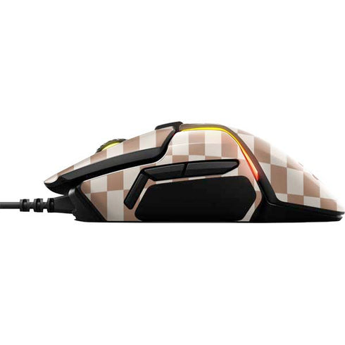 Neutral Checkered SteelSeries Rival 600 Gaming Mouse Skin